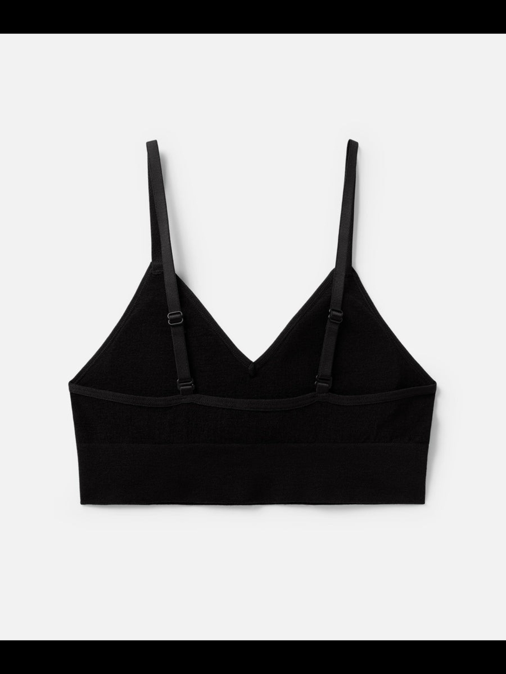 Unbound Merino Bra Women's XL Black Merino Wool Adjustable - Picture 5 of 6